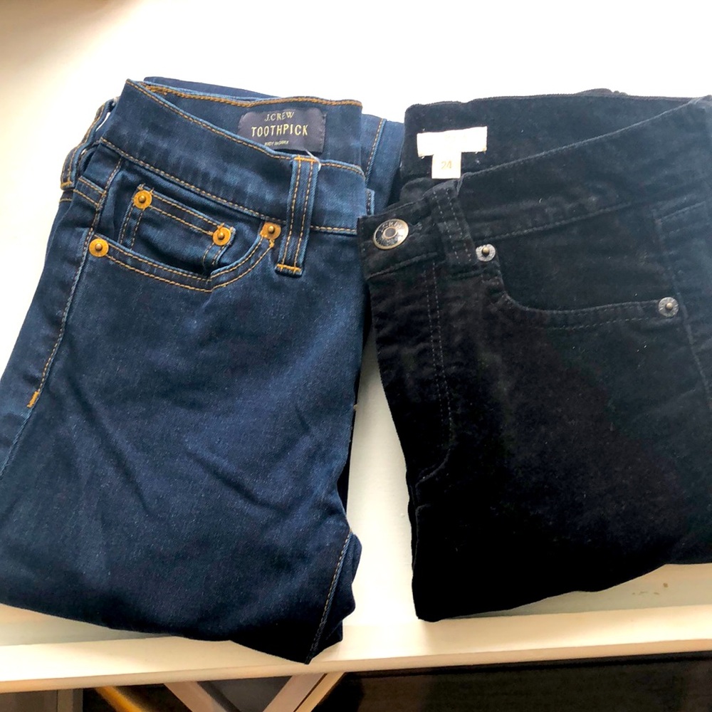 Jcrew size 24 skinny jeans bundle of 2